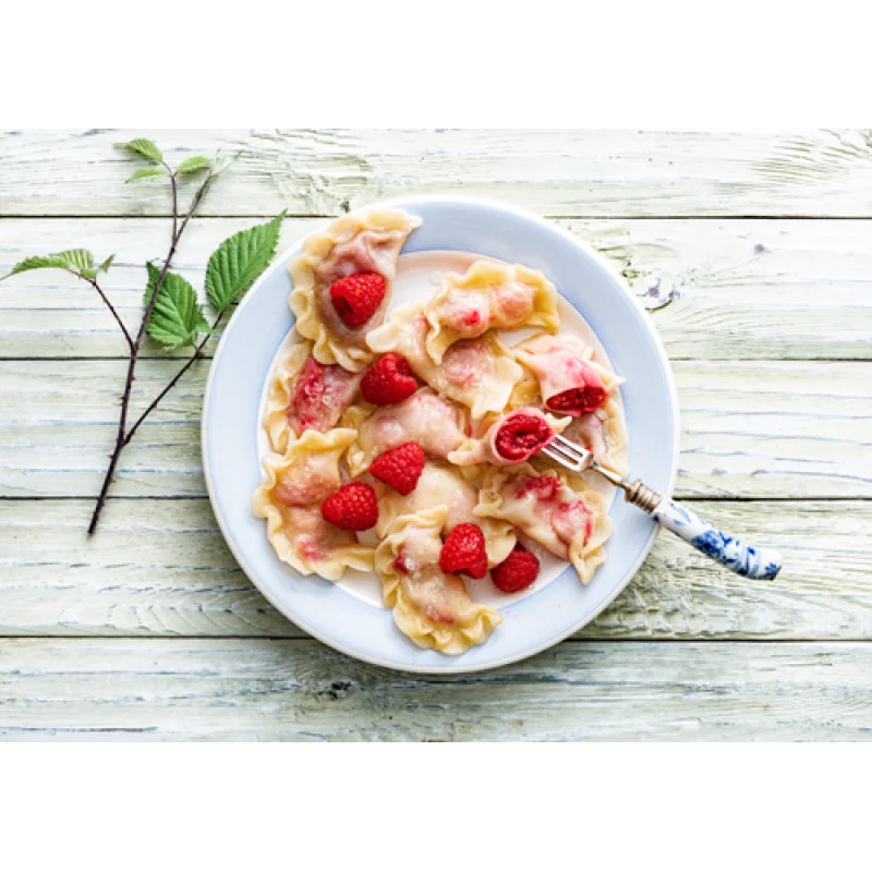 Pierogi z malinami 500g